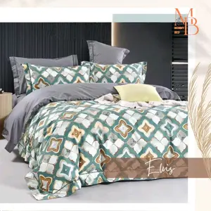 SPREI SET MOTIF AESTHETIC KAIN KATUN POLYMIKRO PREMIUM DOUBLE KARET FREE SARUNG BANTAL & SARUNG GULING 120x200 160x200 180x200 200x200