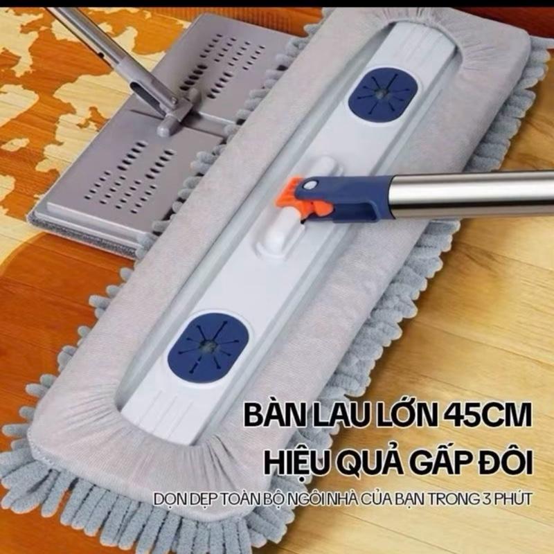 1CHỔI+TẶNG 2BÔNG LAU SAN HÔ cây lau nhà tự vắt phiên bản mới lau nhà sạch sẽ…