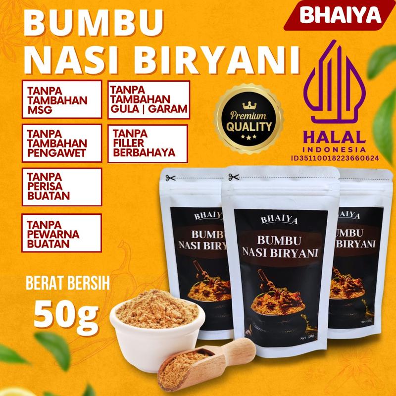 BHAIYA BUMBU NASI BIRYANI 50 GRAM 0
