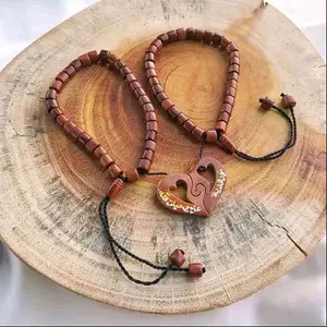 Kokka Gelang Kaukah Couple Love Ukir Nama Custom Warna Coklat  Hadiah Pasangan Best Seller