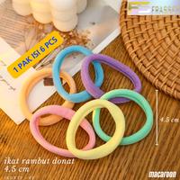 Gambar Ikat Rambut Donat Karet Rambut Korea IKRB 07 Elegan Hiasan Scrunchies 1 Pak Isi 6 PCS Diameter 4.5 cm Warna Random Coklat - 6 PCS IKDNTP 02 MACAROON dari Frasser Kota Surabaya 4 Tokopedia