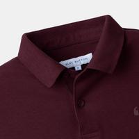 Gambar BLUEBUTTON Polo Shirt Wanita Lengan Panjang Red Wine - Red Wine, S dari BlueButton Kota Cimahi 5 Tokopedia
