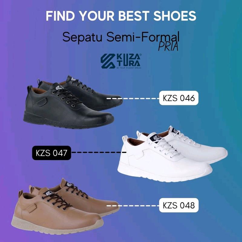 sepatu semi formal pria sepatu cowo sepatu formal Casual Hitam Kerja Shoes 3