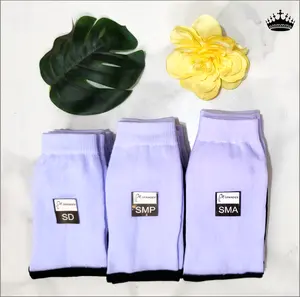 Kaos Kaki Sekolah SD SMP SMA Putih Hitam Nyaman Pria Dewasa Cowok Tebal Bahan Spandek Lembut Lentur dan Nyaman Dipakai Rata-rata di Anak Sekolah