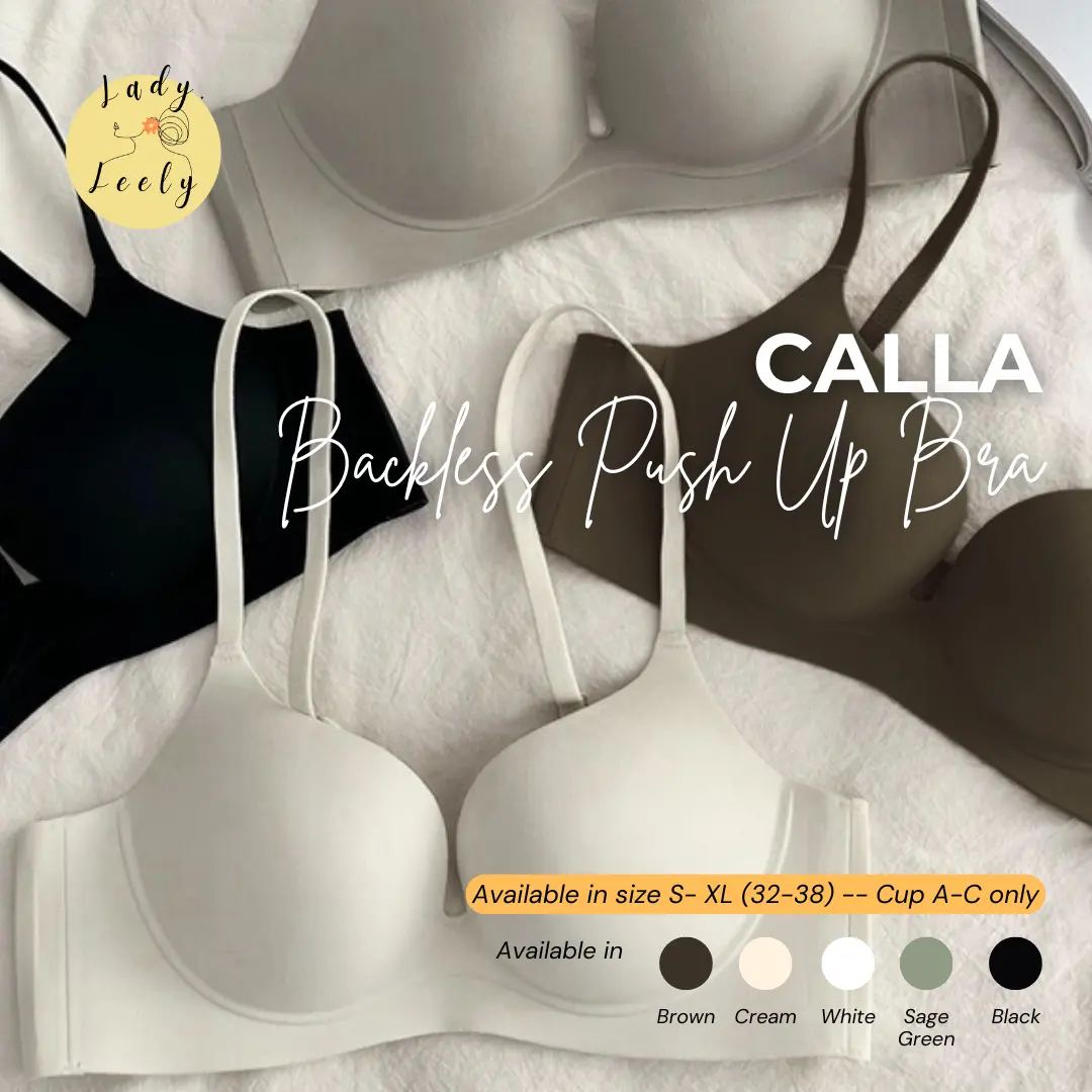 [CALA] BACKLESS SEAMLESS PUSH UP BRA BRA SEAMLESS PUSH UP BRA LEMBUT WANITA