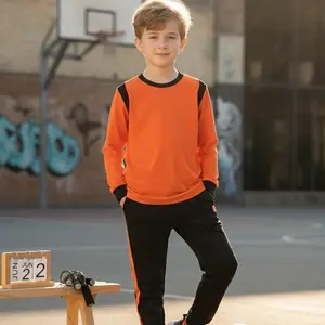 Gomader Setelan Baju Olahraga Sekolah Anak TK/SD Oren Hitam 0 Outdoor