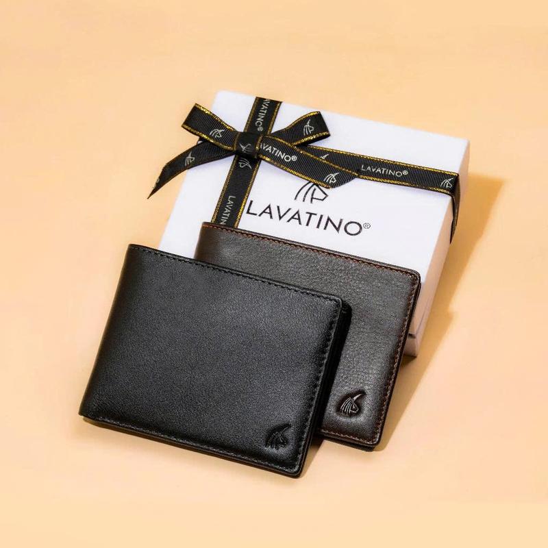 Ví Da Nam Cao Cấp Da Bò Nappa Có Ngăn Khóa Kéo Chính Hãng LAVATINO - CLASSIC WB04