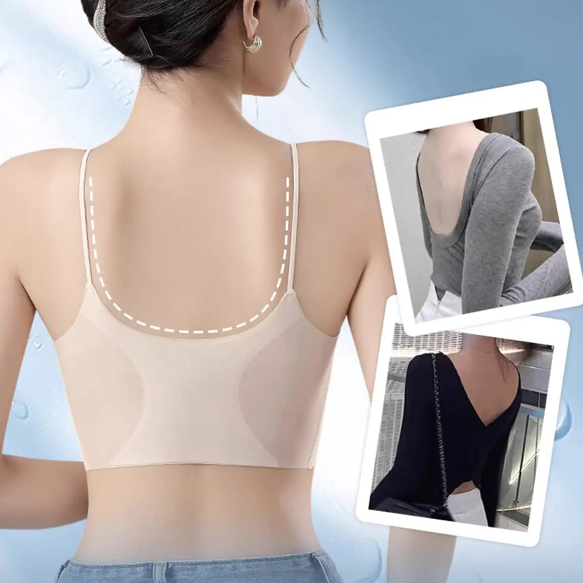 Đồ Lót Nữ, Hàng Mới Về, Không Có Vòng Thép, Siêu Mỏng, Liền Mạch, Dây Treo Ngầu Áo Ngực Tập Hợp Thoáng Khí, Áo Vest Trơn