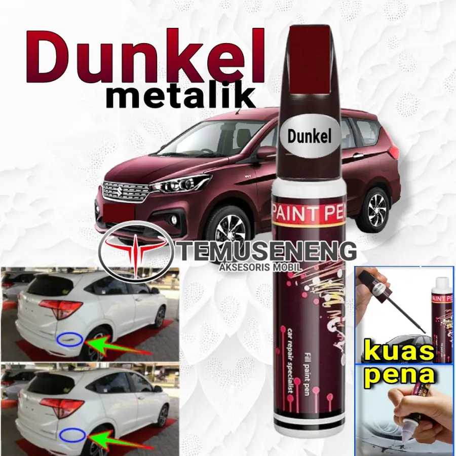 Cat Dunkel Merah Marun Burgundy Spidol Body Mobil Motor Anti Lecet Car Kendaraan