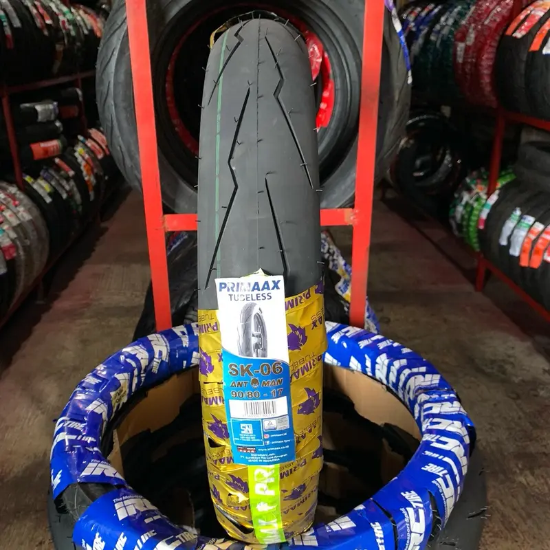 PRIMAAX SK06 90/80-17 80/80-17 70/90-17 80/80-14 90/80-14 100/80-14 Tubeles copy pirelli super corsa  ban donat primaax sk06 ban harian tubeles ban matic 0