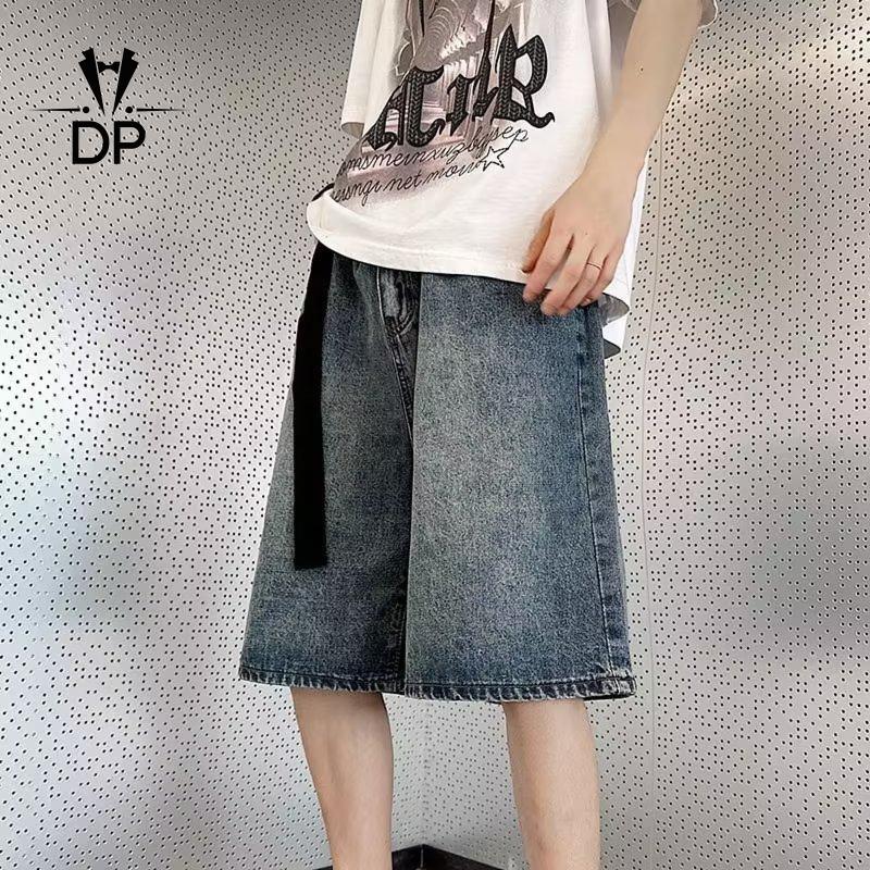 Product Introduction of New Korean fashion men denim shorts young men jeans shorts high grade linen male jeans shorts 24