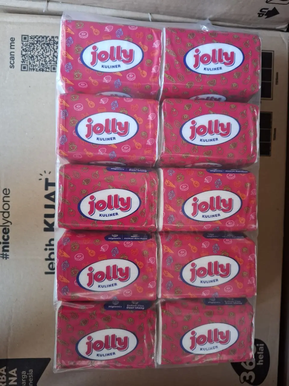 (PAKET 10 PCS) Jolly Pop Up Kuliner 200 Sheet 2ply Tisu