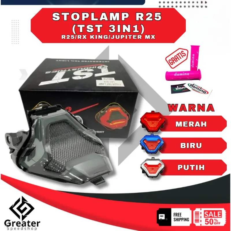 stoplamp tst Biru STOPLAMP LAMPU REM BELAKANG TST VENUT PNP R25 lampu rem yamaha r25 MX KING MT25 1