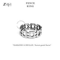 Gambar ￼Zafa Cincin Titanium Pria Wanita Anti Karat - Fence - 8 dari Zafa Aksesoris Kota Depok 3 Tokopedia