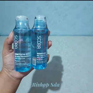 SCORA Gentle & Soothing Micellar Cleansing with Allantoin Mugwort Cica untuk Kulit Sensitif dan Lembut