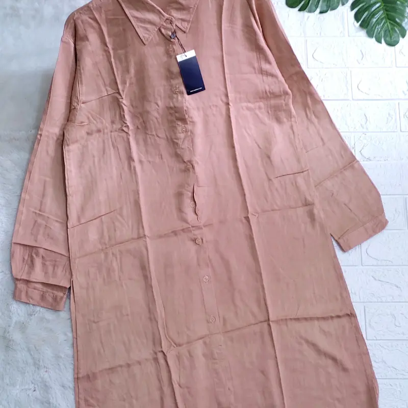 LONG TUNIK POLOS DEWASA RAYON | WAJIB TANYA STOK (BISA COD) 5