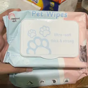 Pawsitive Vibes Tisu Basah Kucing isi 60 pcs Wangi Tanpa Alkohol