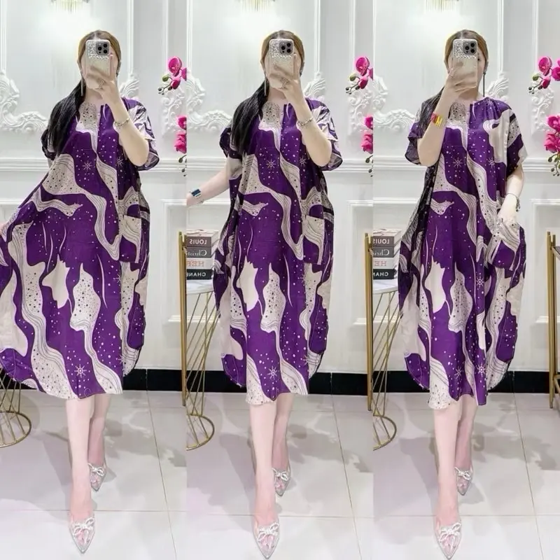 RAJA- paket daster 100 rb 3 pcs motif GELOMBANG series model daster lowo bahan rayon premium adem nyaman di pakai busui friendly 3