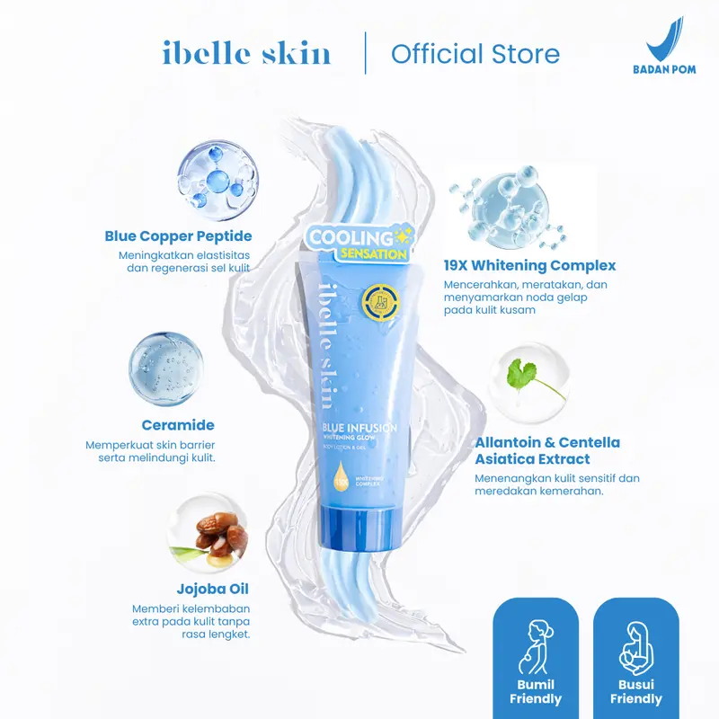 Paket Whitening Glow Body Set – Sabun & Premium Body Lotion | Cerah, Lembap, Bersih | Handbody Infus Duo + Shine & Glow Soap | IBELLE SKIN 1