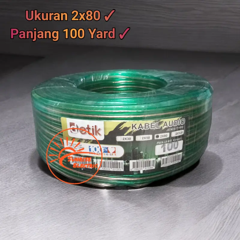 Kabel Audio Transparan / Kabel Listrik Serabut Panjang 100 Yard 2