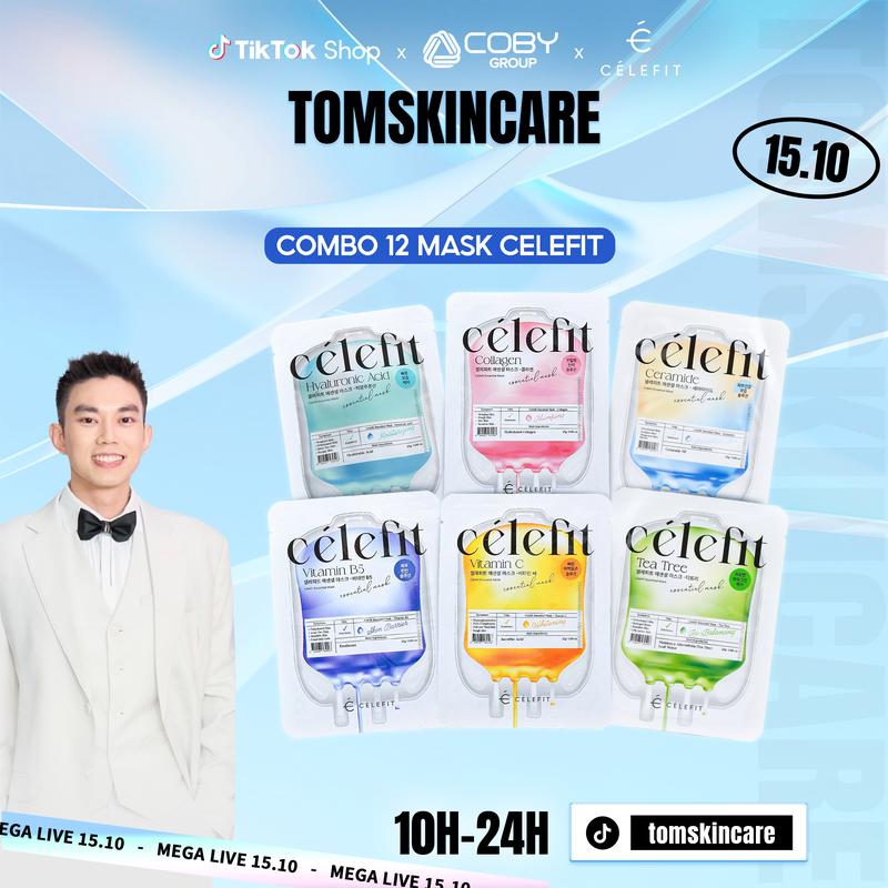 [NEW] COMBO 12 Mặt Nạ Cấp Ẩm, Dưỡng Da Celefit Essential Mask 25g