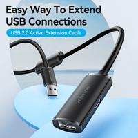 Gambar Vention Kabel Perpanjangan Extension USB A 2.0 Male to Female with Type C Power Supply - CBK, 5 Meter dari Vention Authorized Store Kota Administrasi Jakarta Barat 2 Tokopedia