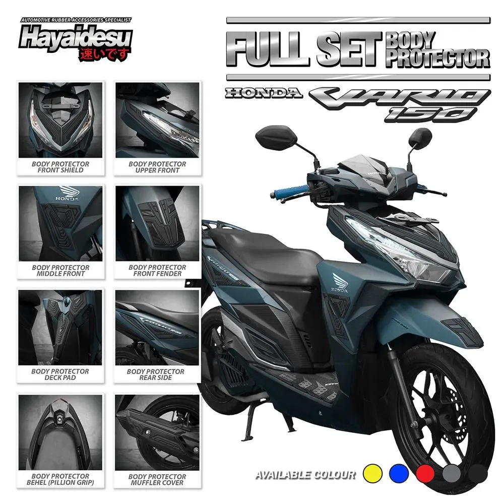 Hayaidesu VARIO FI / Cli 2015-2017 dy Protector Full Set Cover - MERAH