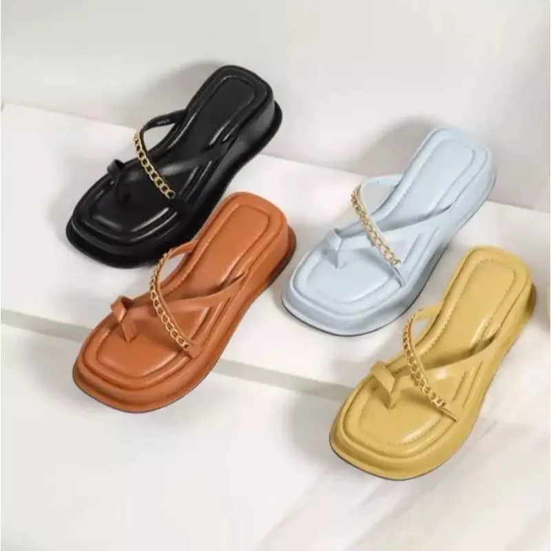 Sandal Platform Wanita Sendal Busa Puffy BK 17 Kasual Perempuan