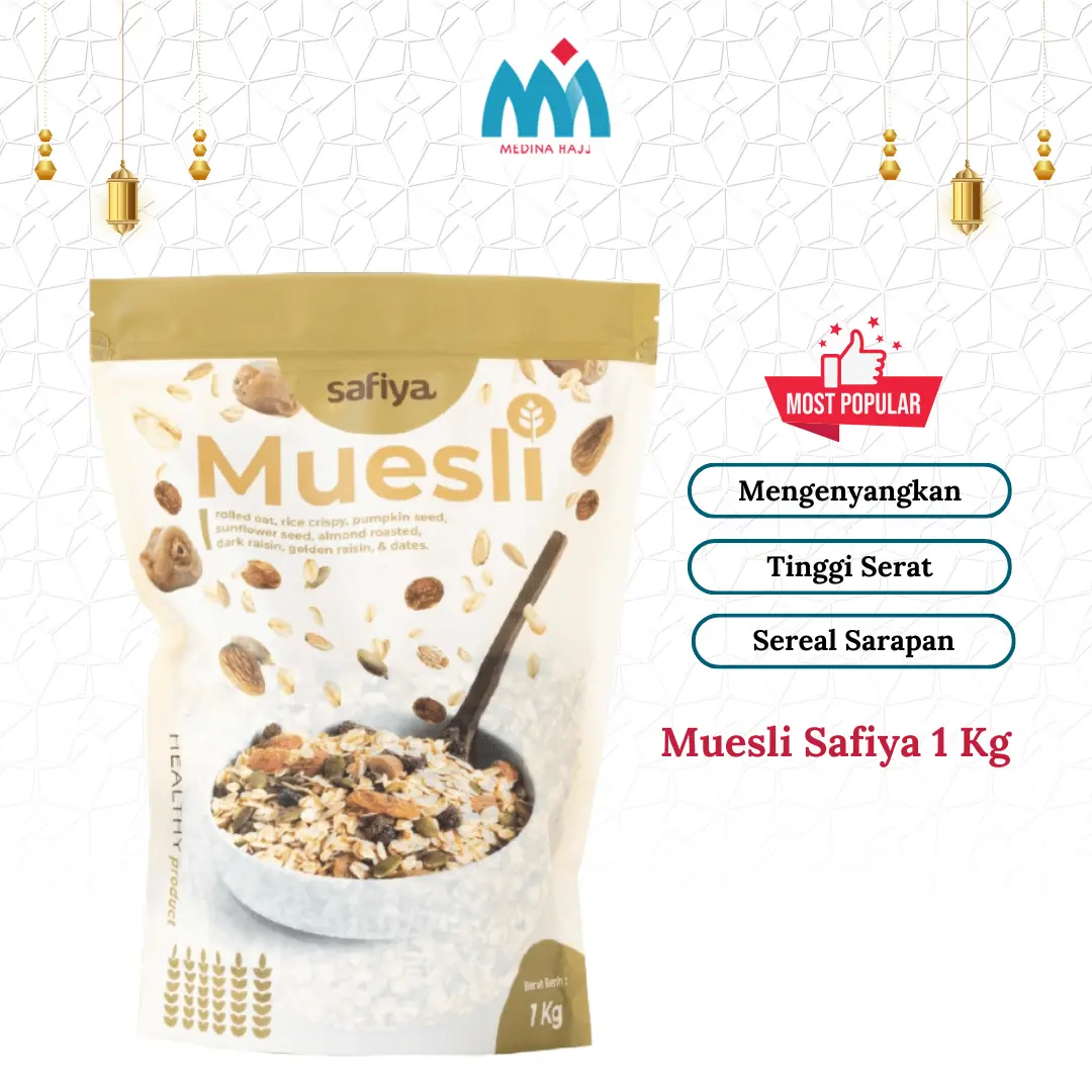 Muesli Dried Fruit Safiya 1 Kg | Oatmeal Sereal Sarapan Sehat