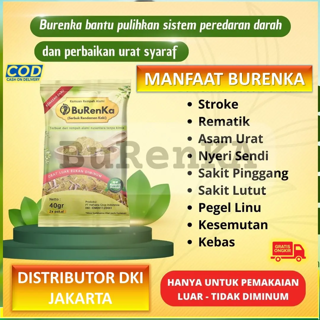 [BELI 2 GRATIS 2] BuRenKa ORIGINAL Ramuan Serbuk Rendaman Kaki Asli | BuRenKa Herbal Detok dalam tubuh Kesemutan Sakit Pinggang Susah Tidur Herbal Tradisonal ORIGINAL Official Store