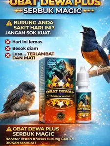 OBAT DEWA - VITAMIN BURUNG SAKIT - VITAMIN UNTUK BURUNG SAKIT - OBAT SAKIT DAN LEMAH -  NAFSU MAKAN BURUNG -  BIAR CEPAT SEMBUH -