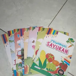 Paket 8 Buku Mewarnai Anak Coloring Book Edukasi Belajar dan Aktivitas Paud TK Usia Dini 12 Halaman Kertas HVS Putih Ukuran A5