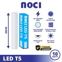 Gambar Noci Lampu TL LED Tube Light T5 10-18 Watt Cahaya Putih/Kuning/Merah/Biru/Hijau [Pilihan] Super Terang Hemat Daya - 10W 60CM Putih dari Noci Lighting Kota Administrasi Jakarta Pusat 1 Tokopedia