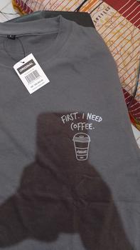 Product Review of Ashall.sky Kaos Distro Pria First I Need Coffee Simpel Logo | Koas Abu Polos | Kaos Simpel Distro Baju from A**h 0
