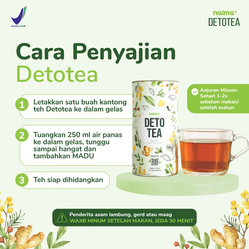 [Detotea] Teh Rempah Herbal Jahe Teh Hijau Daun Kelor Alami 2