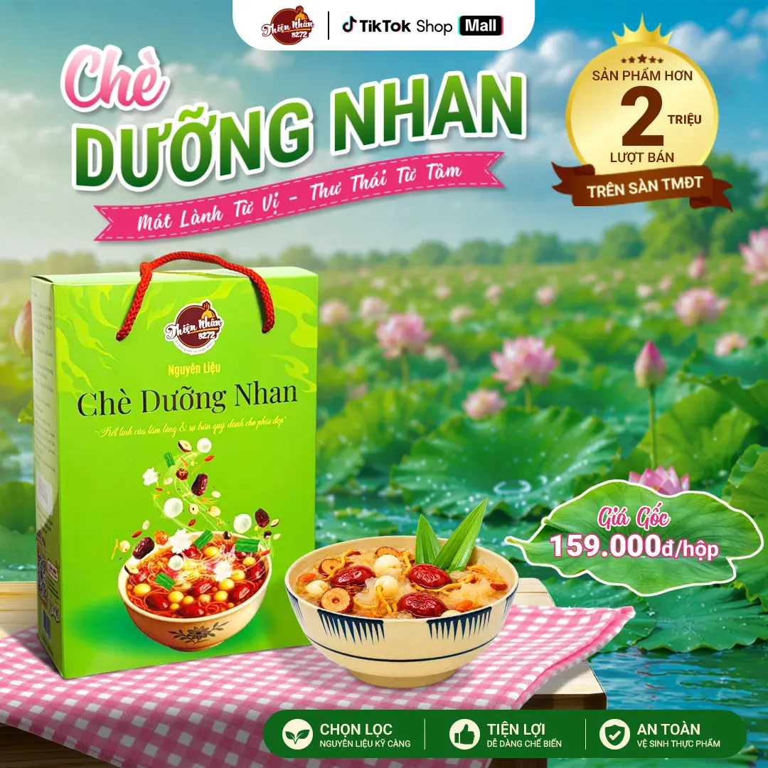 Chè Dưỡng Nhan Phiên Bản Nâng Cấp 14 Vị - Topping Ê Hề - Đậm Đặc Hơn - Nấu Nhiều Hơn - Vị Ngon Hơn - [Thiện Nhân 5272]
