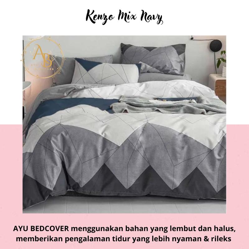 Bed Cover Only - Selimut saja - Bunga - Karakter - Abstrak - UK 150X220 - 200X220 - Ayu Bedcover 2