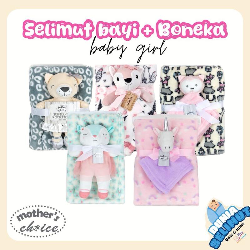 Selimut Bayi Baru Lahir Anak Perempuan Boneka Bear/Unicorn 0