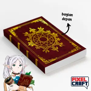 Pocket Note Softcover A6 Anime FRIEREN Motif GRIMOIRE