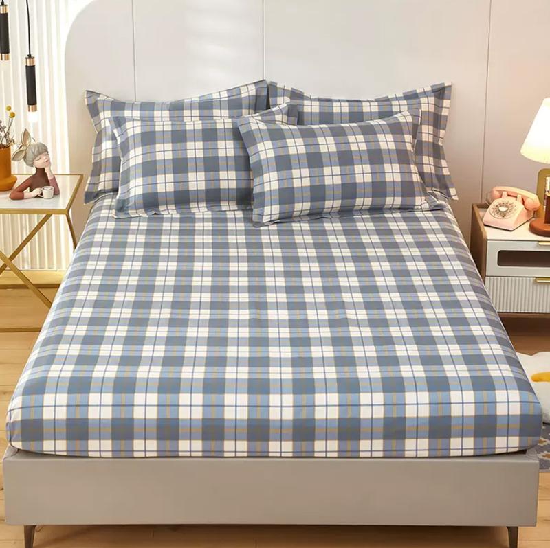Product Introduction of Pure Cotton Fitted Sheet and 2pcs Pillowcases Kids Mattress Cover Protector Four Corners with Elastic Band 16 Sizes 100% Cotton 19
