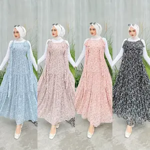 HONEY DRESS OVERALL BY HAURA Muslim Gamis Kondangan Mewah Dewasa Pesta Wanita