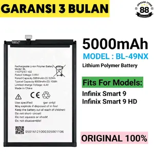 Baterai BL-49NX For: Infinix smart 9 l Infinix smart 9 hd Battery Original 100% (Batre) Best seller Termurah
