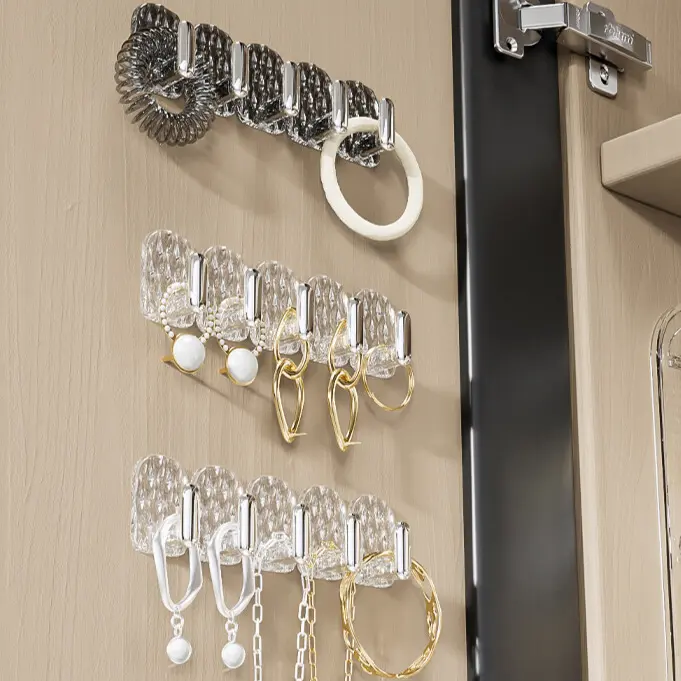 Bộ Móc Dính Mini, Treo Tường Không Cần Khoan, Dụng Cụ Sắp Xếp Trưng Bày Trang Sức, Giá Treo Vòng Cổ, Móc Dính Mini, Móc Treo Tường Không Cần Dụng Cụ, Thích Hợp Cho Vòng Cổ, Đồ Trang Sức Và Hơn Thế Nữa.