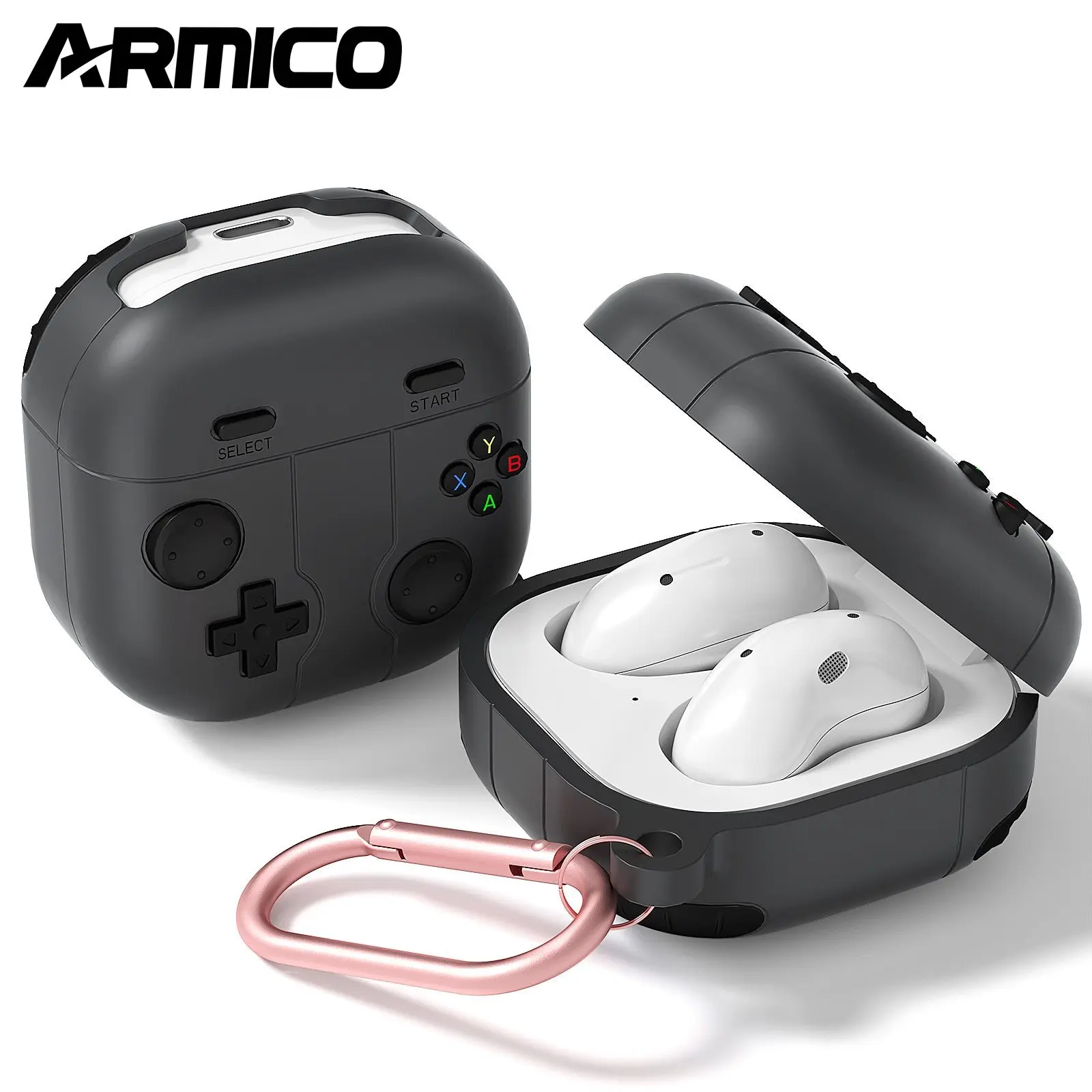 ARMICO-vỏ silicon cho Samsung Galaxy Buds FE / Buds 2 Pro / Buds 2 / Buds Pro / Buds Live, vỏ Samsung Galaxy Buds FE, mới
