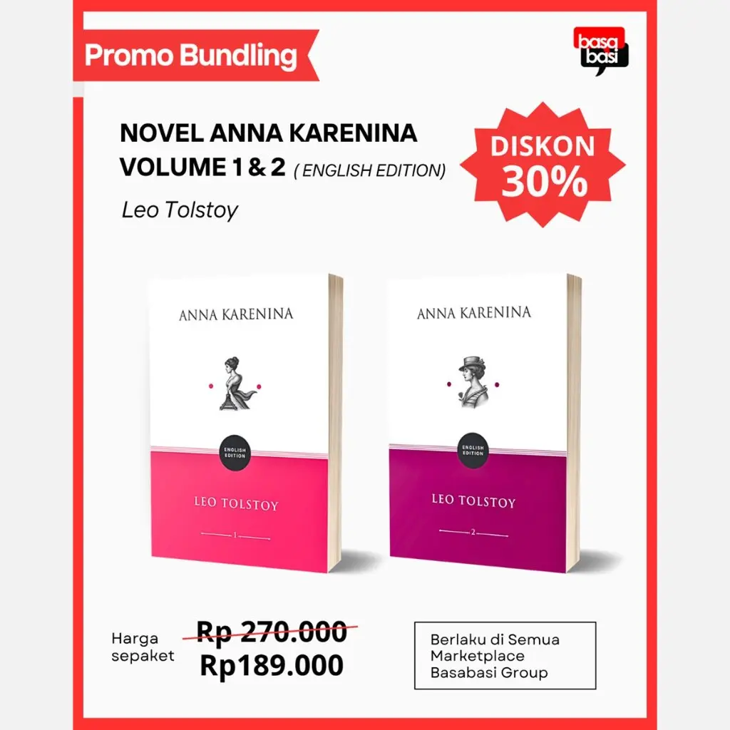 DIVA Press Paket Buku Novel Anna Karenina Volume 1 & 2 (English Edition) - Leo Tolstoy