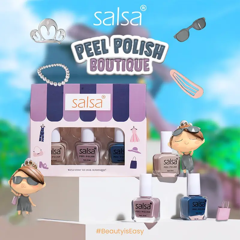 SALSA Nail Peel Polish Set Box | Kuteks Peel Off | Cat Kuku | FUFUMISE Art 6