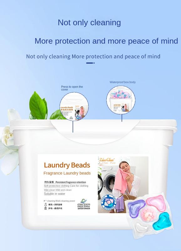 Product Introduction of Five-in-One-Five Cavity Laundry Condensate Bead Cleaning Laundry Bead Protective Clothing Fragrance Removing Stain Laundry Ball 1