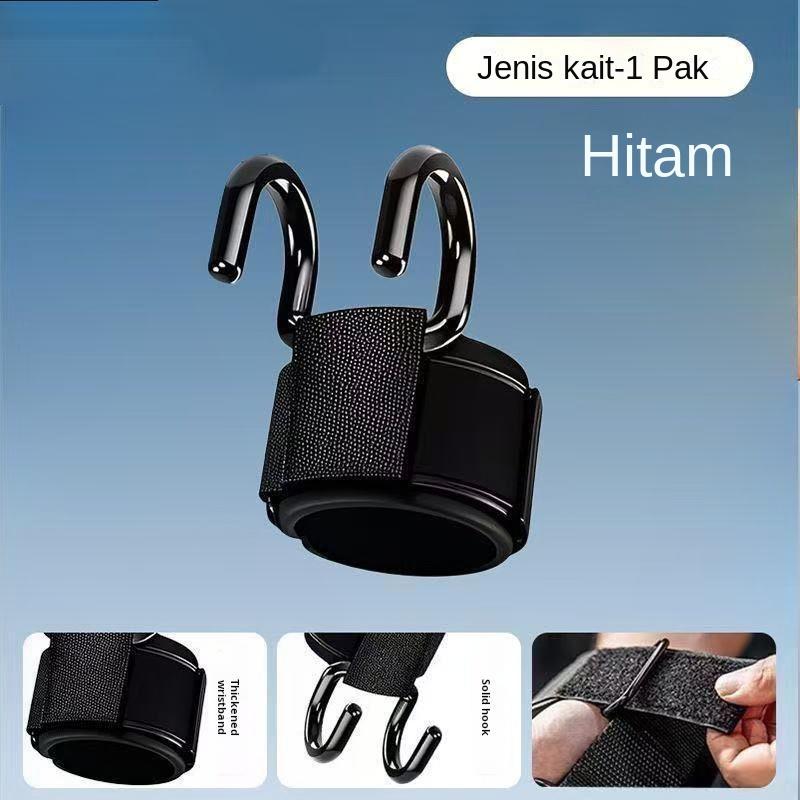 Sarung Tangan Gelang, Kait Tarik Kebugaran Kuat, Anti Selip, Cocok untuk Menggantung Palang Horizontal, Peralatan Pendukung