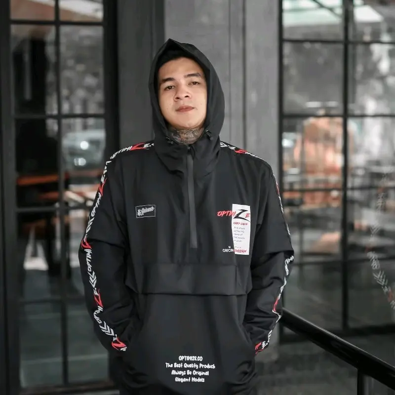 Jaket Cagoule Pria Distro Optimize - Jacket Parasut Waterproof Unisex Pria Wanita Nyaman Keren 4