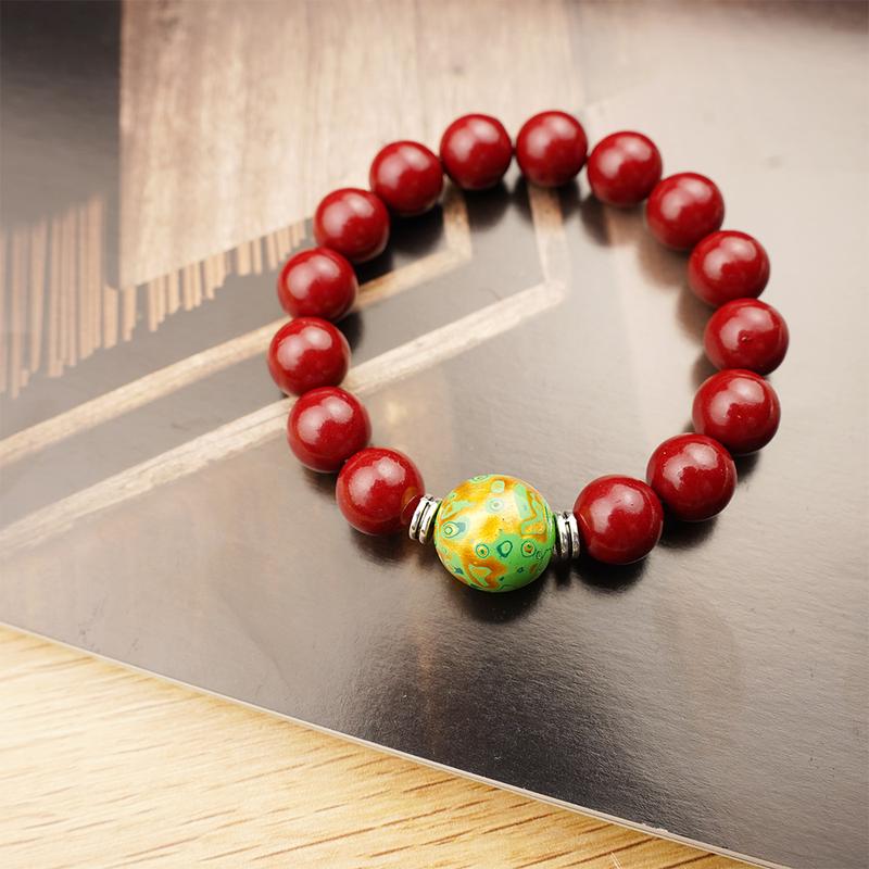 Product Introduction of Cinnabar single circle bracelet x1032 3